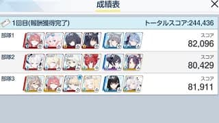 【ブルアカ】合同火力演習　射撃演出　140枚　244,436くらい　2025.5  記録
